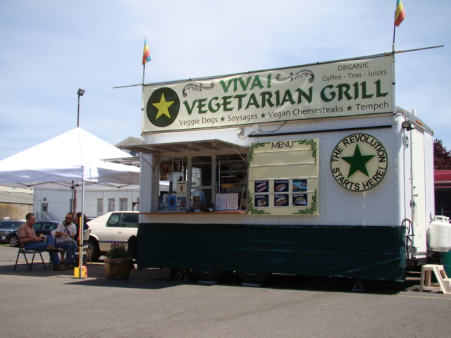 Viva! Vegetarian Grill Food Cart Downtown Eugene, OR